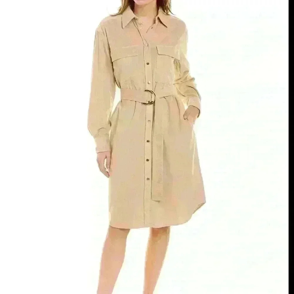 Hugo Boss 4p Corduroy Wrap Dress Nwot